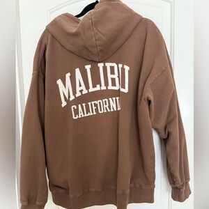 Brandy Melville oversized full zip hoodie